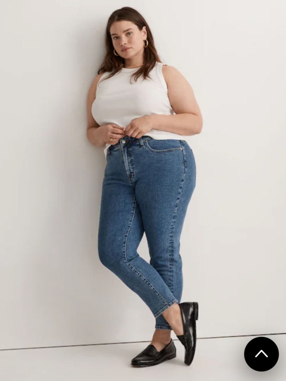 Madewell Plus Curvy mid rose Vintage kick out Jeans Sz 28W